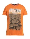 Trussardi Action Man T-shirt Orange Size Xxl Cotton