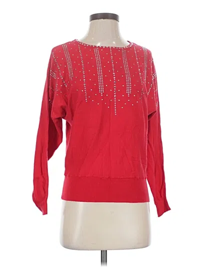 Pre-owned Truth By Republic Pullover Sweater In Red