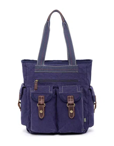 Tsd Brand Atona Canvas Utility Tote In Blue