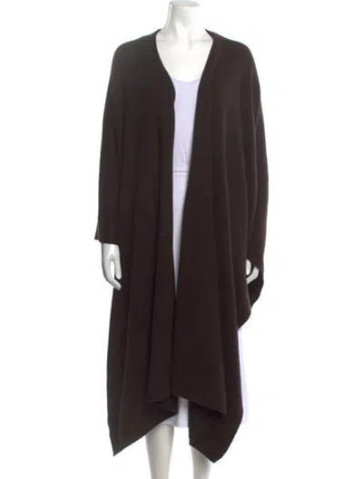 Pre-owned Tse Cashmere Open Front Sweater In Brown