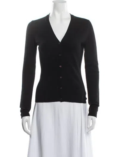 Pre-owned Tse Cashmere V-neck Sweater In Black