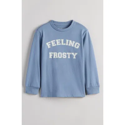 Tucker + Tate Kids' Long Sleeve Cotton Blend Graphic T-shirt In Blue