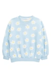 Tucker + Tate Kids' Print Fleece Sweatshirt In Blue Falls Donna Daisy