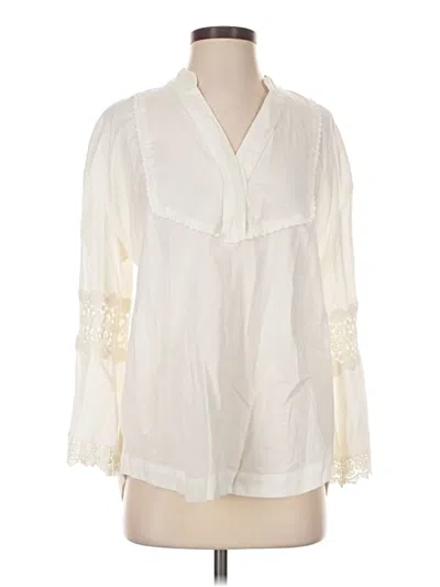 Pre-owned Tuckernuck 3/4 Sleeve Blouse In Ivory