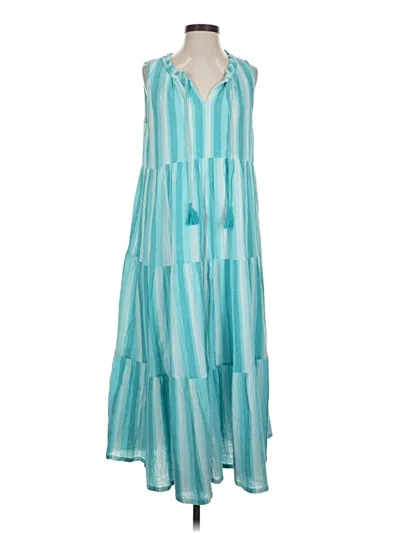 Pre-owned Tuckernuck Casual Dress In Teal