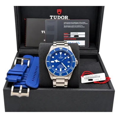 Pre-owned Tudor 2022  Pelagos 25600tb Blue Dial Blue Bezel Titanium Box Paper