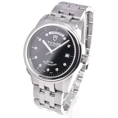 Pre-owned Tudor Glamour Day Date Automatic Stainless Steel With Diamonds Watch () In Multi