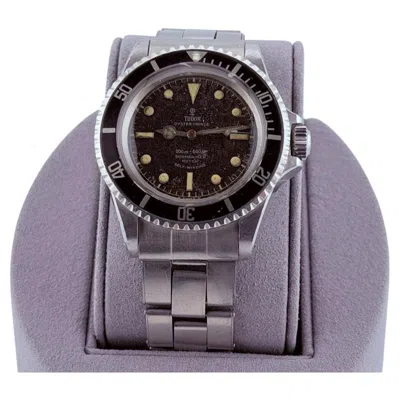 Pre-owned Tudor Vintage  Submariner 7928 39mm Patina Gilt Chapter Ring Dial Stainless Steel In Multiple