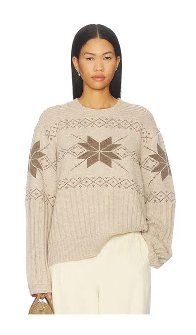 Tularosa Sammara Fair Isle Sweater In Tan Multi