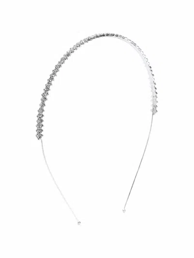 Tulleen Kids' Crystal-embellished Headband In White