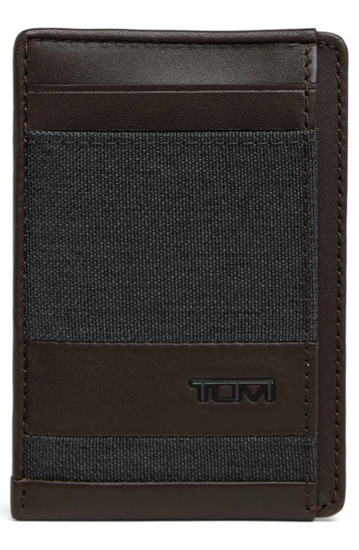 Tumi Alpha Money Clip Card Case In Black