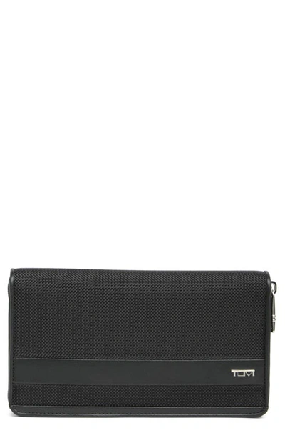 Tumi Alpha Travel Wallet In Black