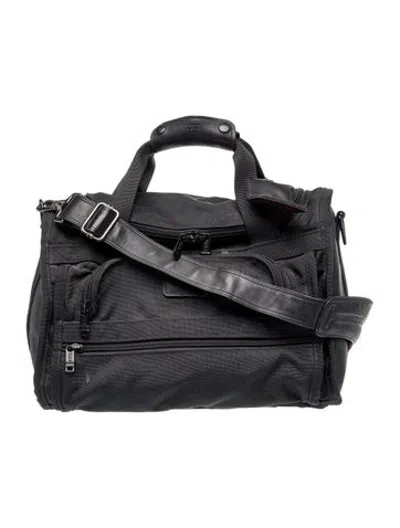 Pre-owned Tumi Canvas Weekender Bag In Black