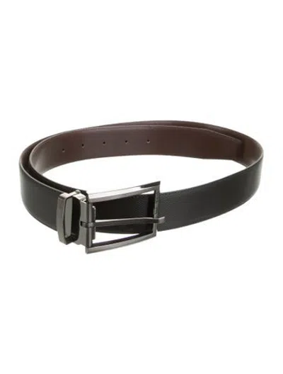 Pre-owned Tumi Leather Belt In Black