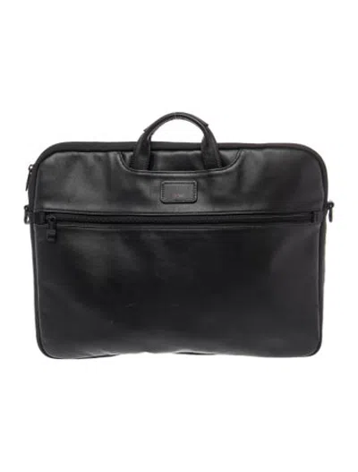 Pre-owned Tumi Leather Briefcase In Black