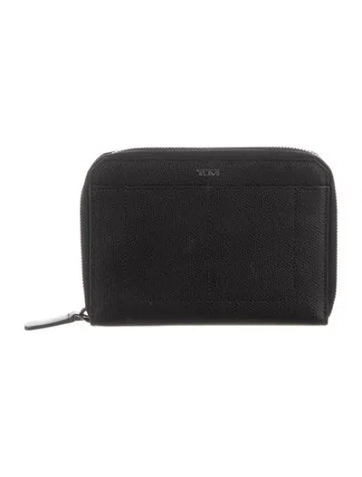 Pre-owned Tumi Leather Continental Wallet In Black
