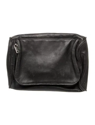 Pre-owned Tumi Leather Portfolio In Black