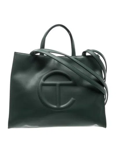 Pre-owned Tumi Leather Tote In Green