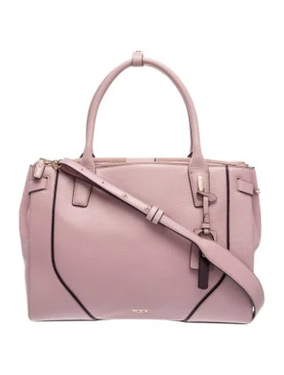 Pre-owned Tumi Leather Tote In Pink