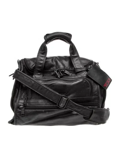 Pre-owned Tumi Leather Weekender Bag In Black
