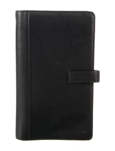 Pre-owned Tumi Logo Travel Pouch In Black