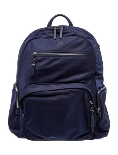 Pre-owned Tumi Nylon Backpack In Blue