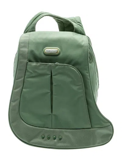 Pre-owned Tumi Nylon Backpack In Green