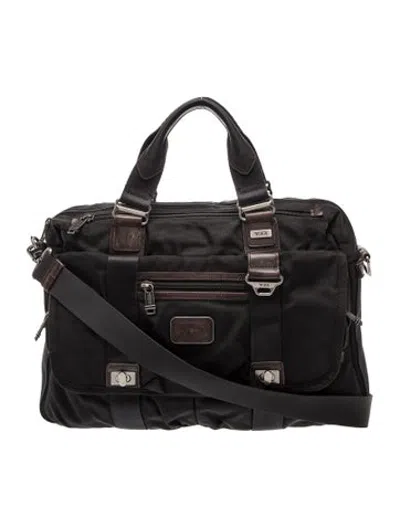 Pre-owned Tumi Nylon Messenger Bag In Black