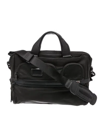 Pre-owned Tumi Nylon Messenger Bag In Black