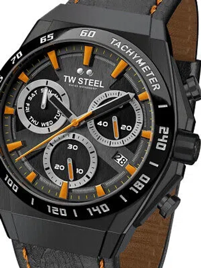 Pre-owned Tw Steel Tw-steel Ce4070 Fast Lane Chronograph Limited Edition Mens Watch 44mm 10atm