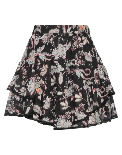 Twinset Mini Skirts In Black