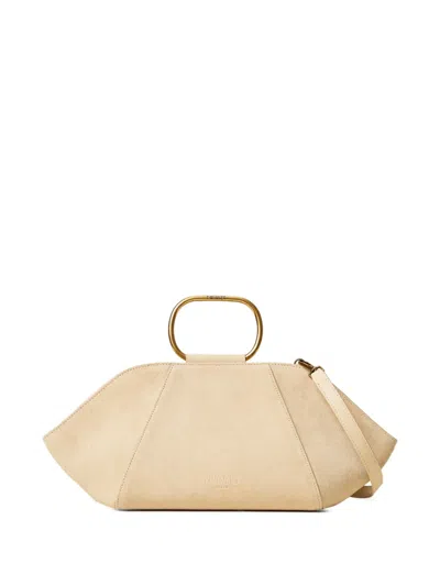 Twinset Ring Handle Tote Bag In Neutral