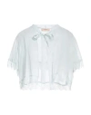 Twinset Woman Shrug Sky Blue Size 10 Viscose, Polyamide