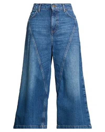 Twinset Woman Jeans Blue Size 24 Cotton
