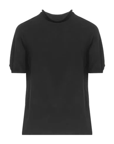 Twinset Woman Turtleneck Black Size Xl Viscose, Polyester In Black