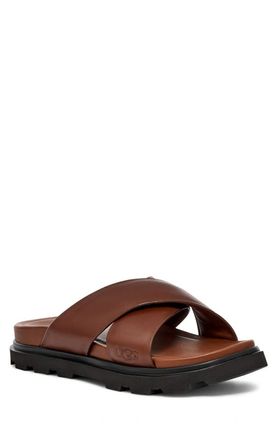 Ugg Capitola Slide Sandal In Cognac