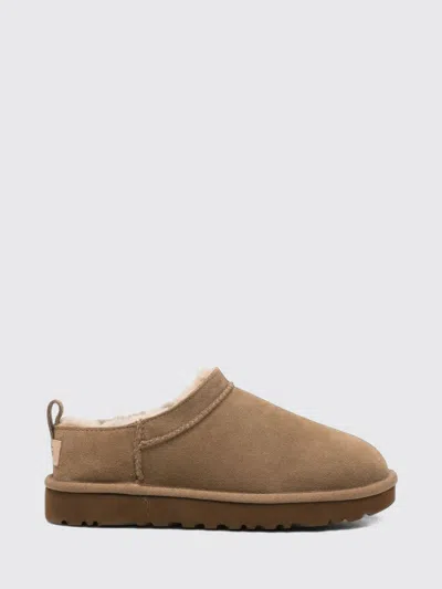 Ugg Classic Micro Water-repellent Suede Platform Ankle Boots In Earth
