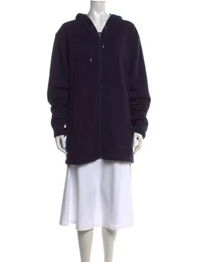 Pre-owned Ugg Crew Neck Long Sleeve Hoodie In Blue