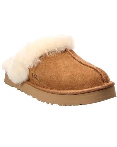 Ugg Kids' Disquette Suede Slipper In Brown