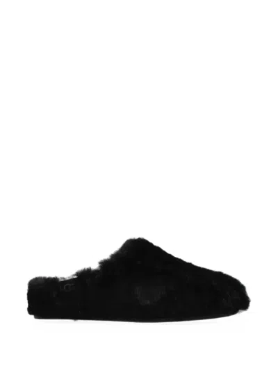 Ugg Elea Fluffed Slippers In Black