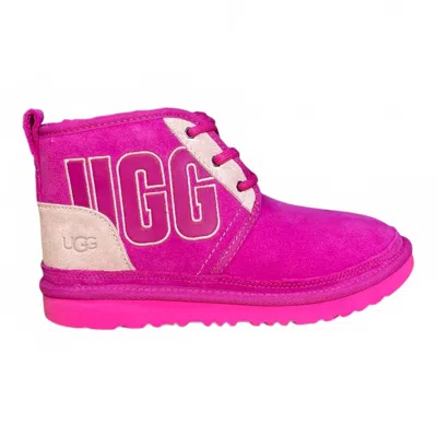 Ugg Kids' Girls' Neumel Graphic Outline Boots In Pink