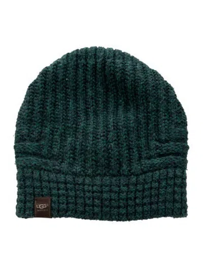 Pre-owned Ugg Knitted Beanie In Green