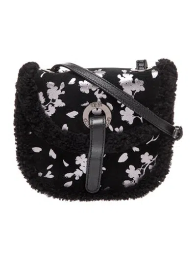Pre-owned Ugg Leather Crossbody Bag In Black