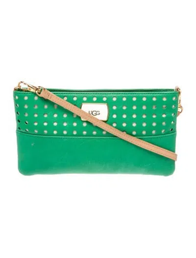 Pre-owned Ugg Leather Crossbody Bag In Green