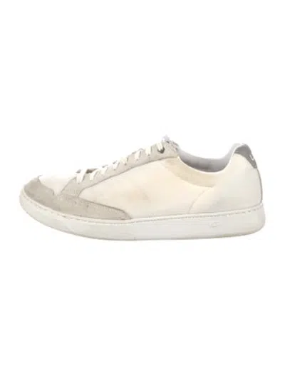 Pre-owned Ugg Leather Sneakers In White