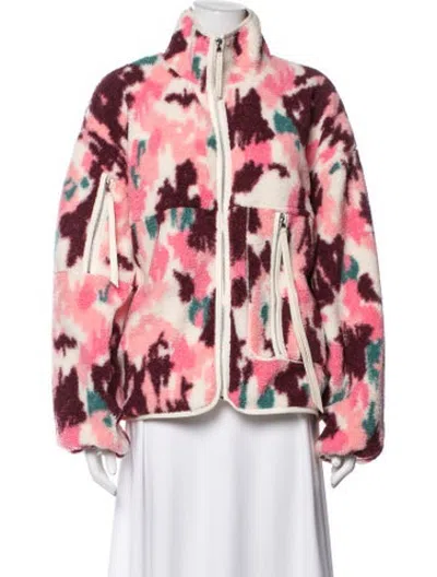 Pre-owned Ugg Patterned Jacket In Pink
