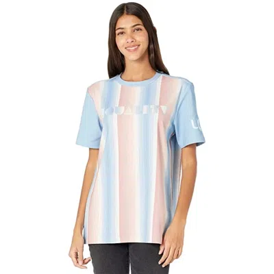 Ugg Pride Logo T-shirt Womens Multicolor Striped Crew Neck Pullover Red168