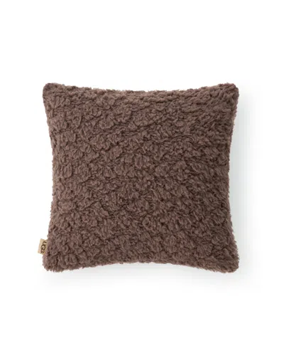 Ugg Shira Textured Decorative Pillow, 20" X 20" In Brown