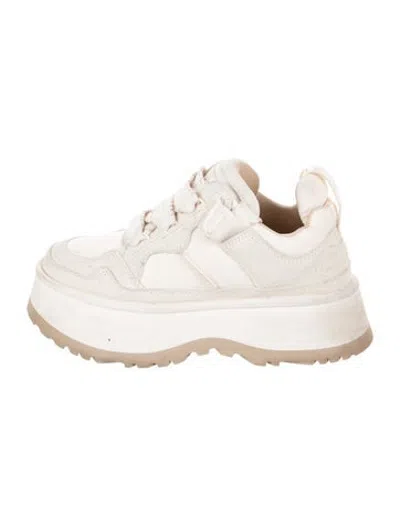 Pre-owned Ugg Suede Chunky Sneakers In Neutrals