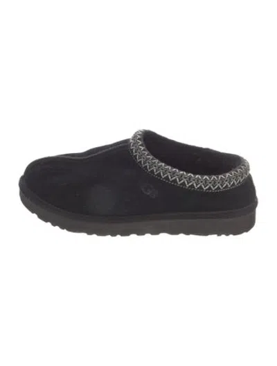Pre-owned Ugg Suede Slippers In Black